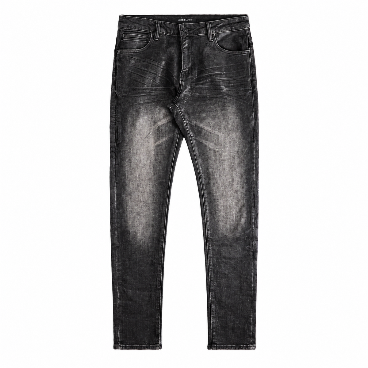 DAVID SKINNY JEANS - GREY WAX - front flat lay