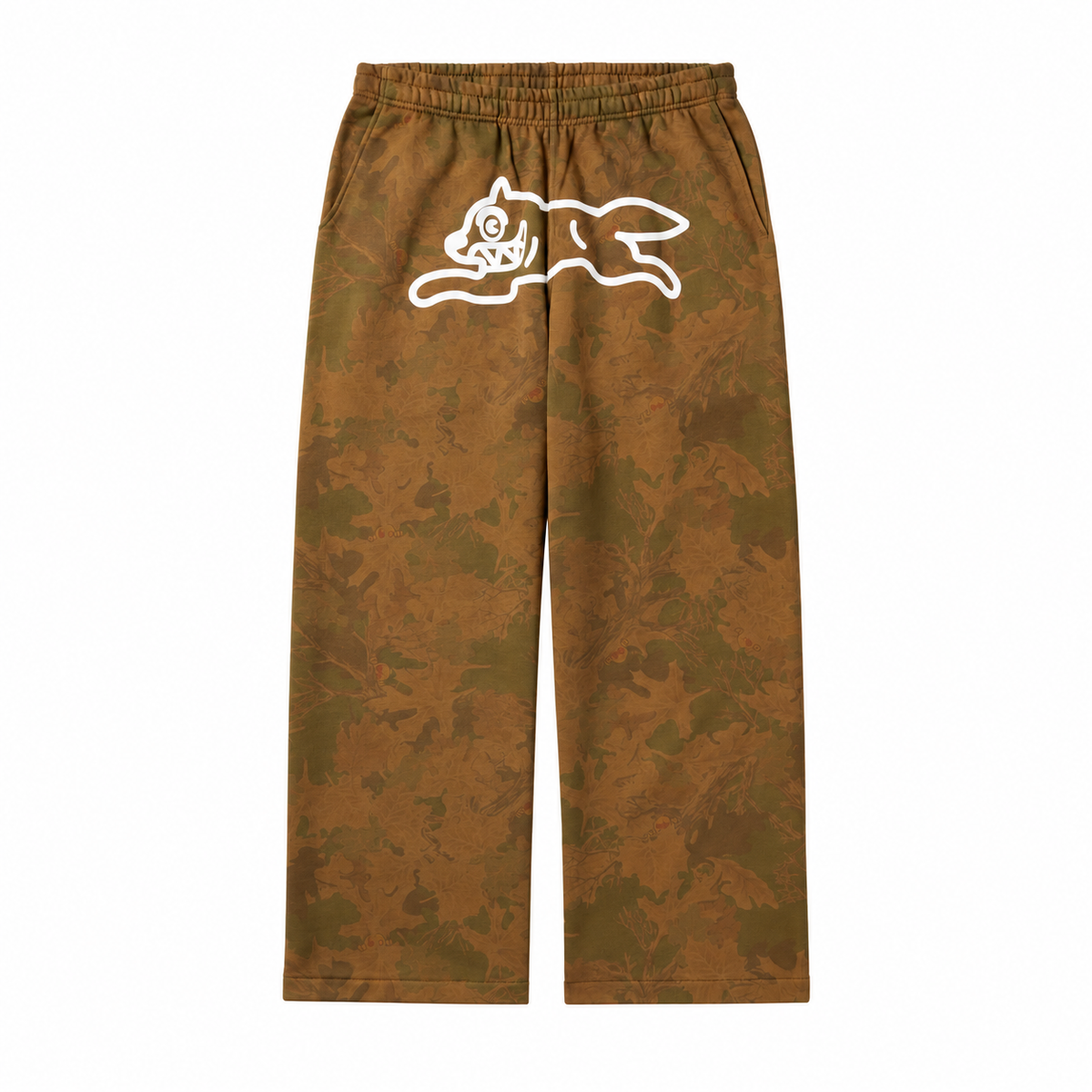 WOODROW PANT LEAF CAMO - front flat lay on white