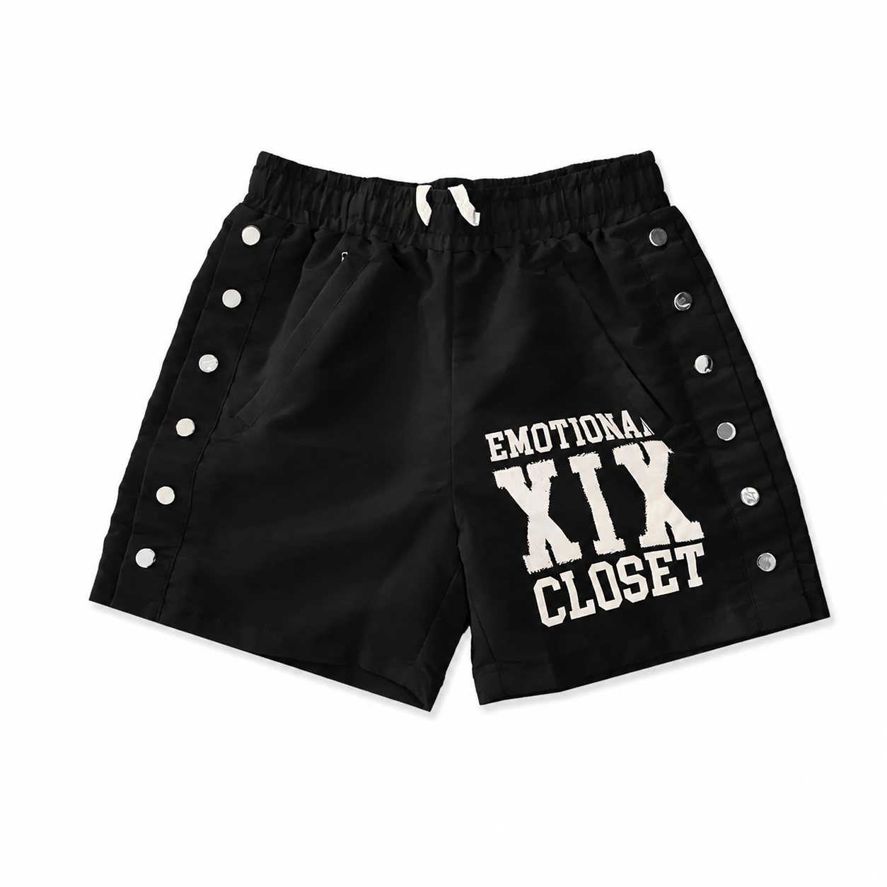 MIXED EMOTION|BLACK BACKYARD SHORTS
