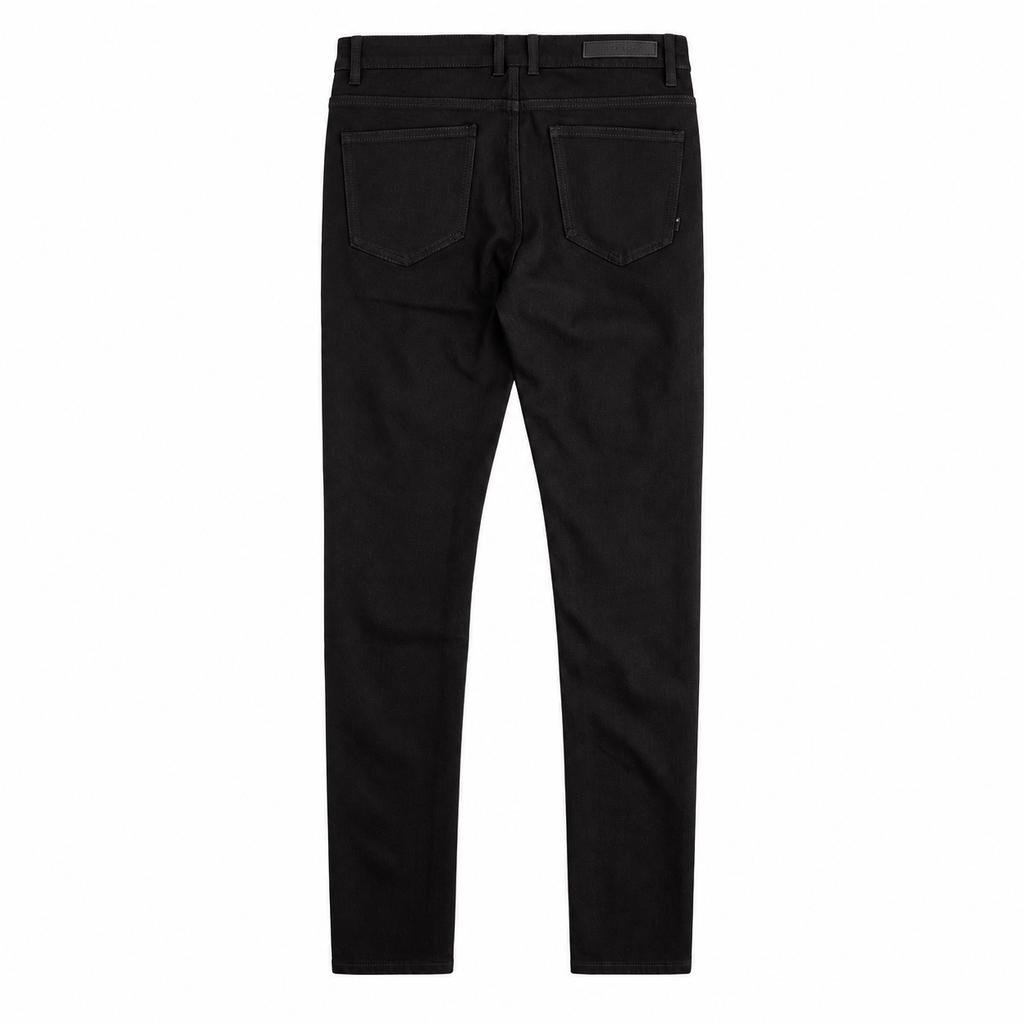 DAVID SKINNY JEANS - JET BLACK - back flat lay