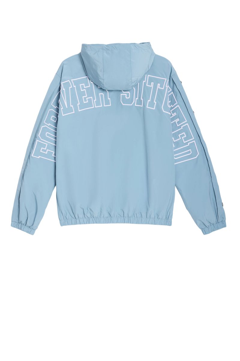 NYLON TRACK JACKET BABY BLUE