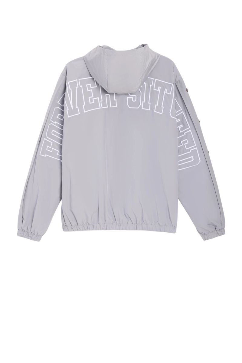 NYLON TRACK JACKET GREY