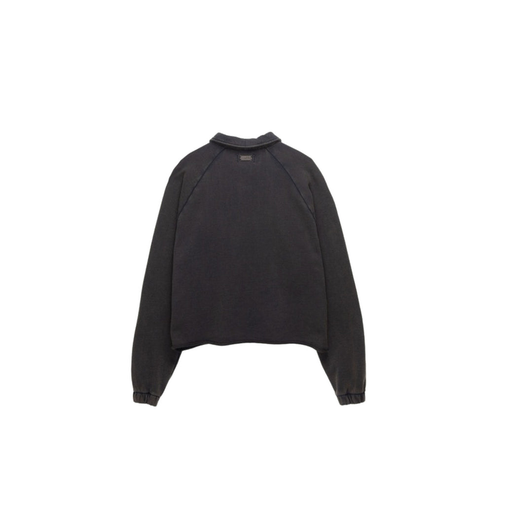 HONOR THE GIFT | VINTAGE TERRY QUARTER ZIP - VINTAGE BLACK