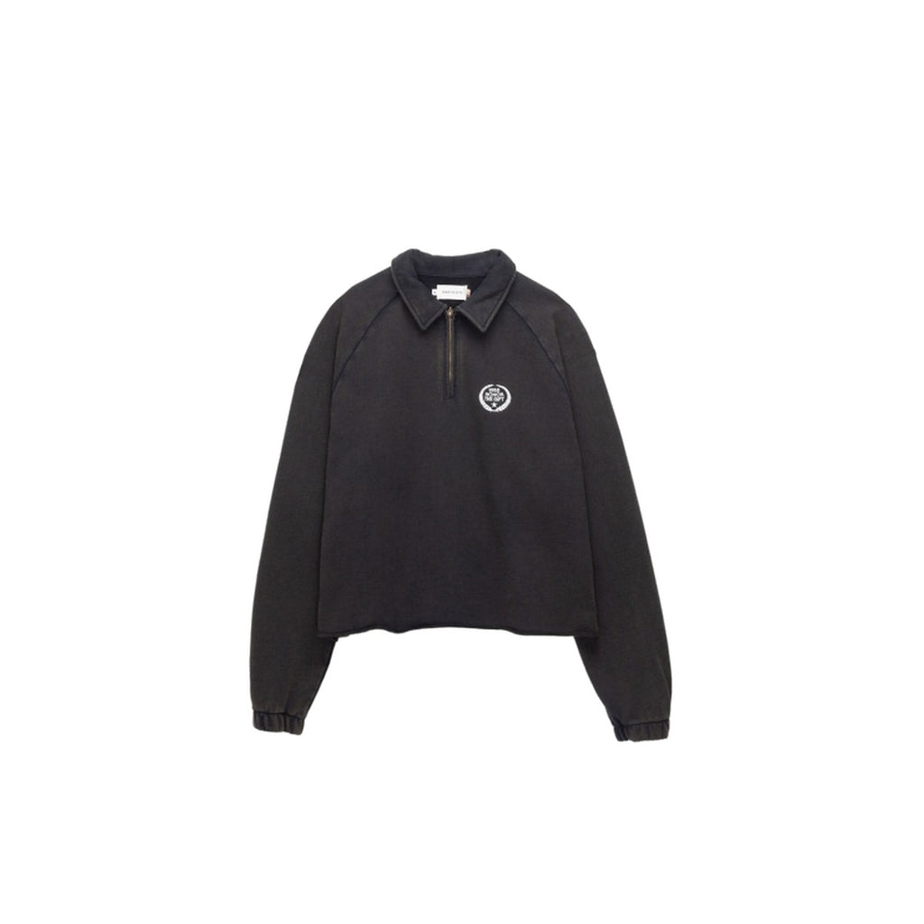 HONOR THE GIFT | VINTAGE TERRY QUARTER ZIP - VINTAGE BLACK