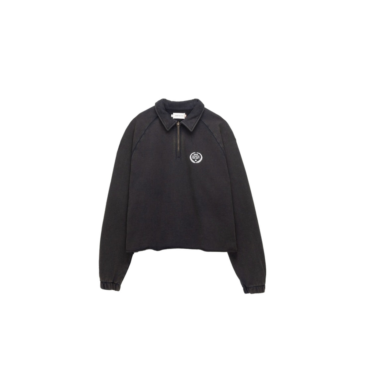 HONOR THE GIFT | VINTAGE TERRY QUARTER ZIP - VINTAGE BLACK