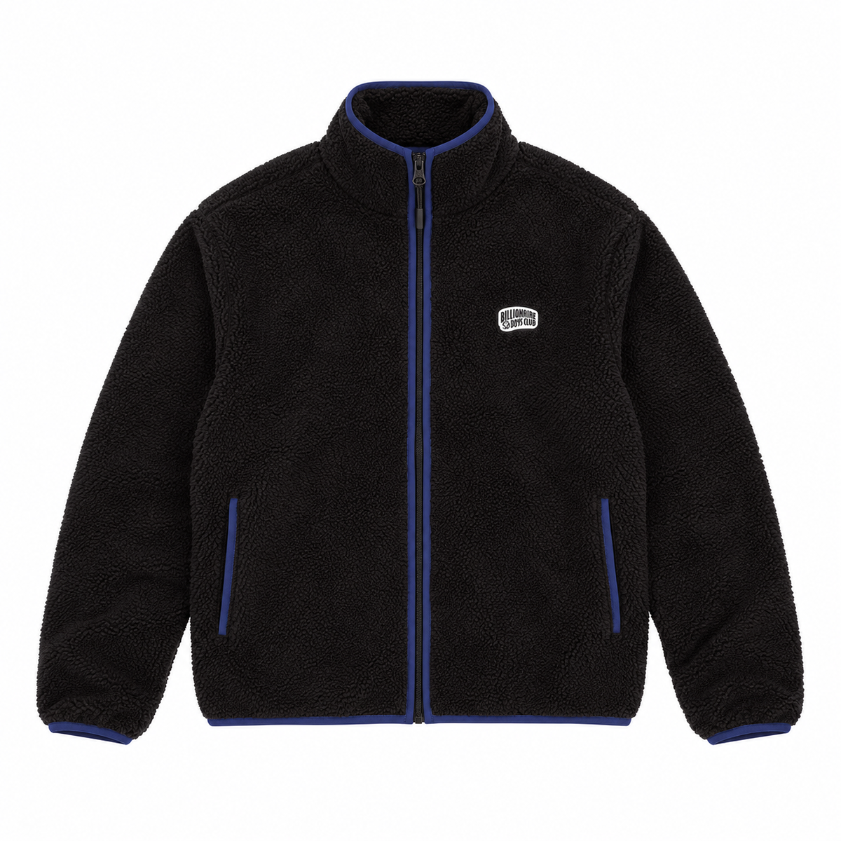 Billionaire Boys Club BB HELMET ZIP JACKET in Black, front flat lay at ICON Clothing