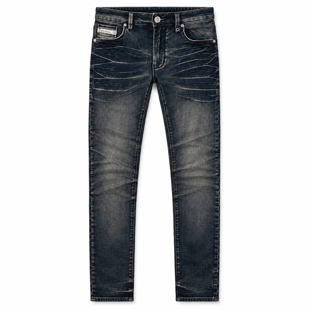OCHO SLATE GREY JEANS, front flat lay on white background