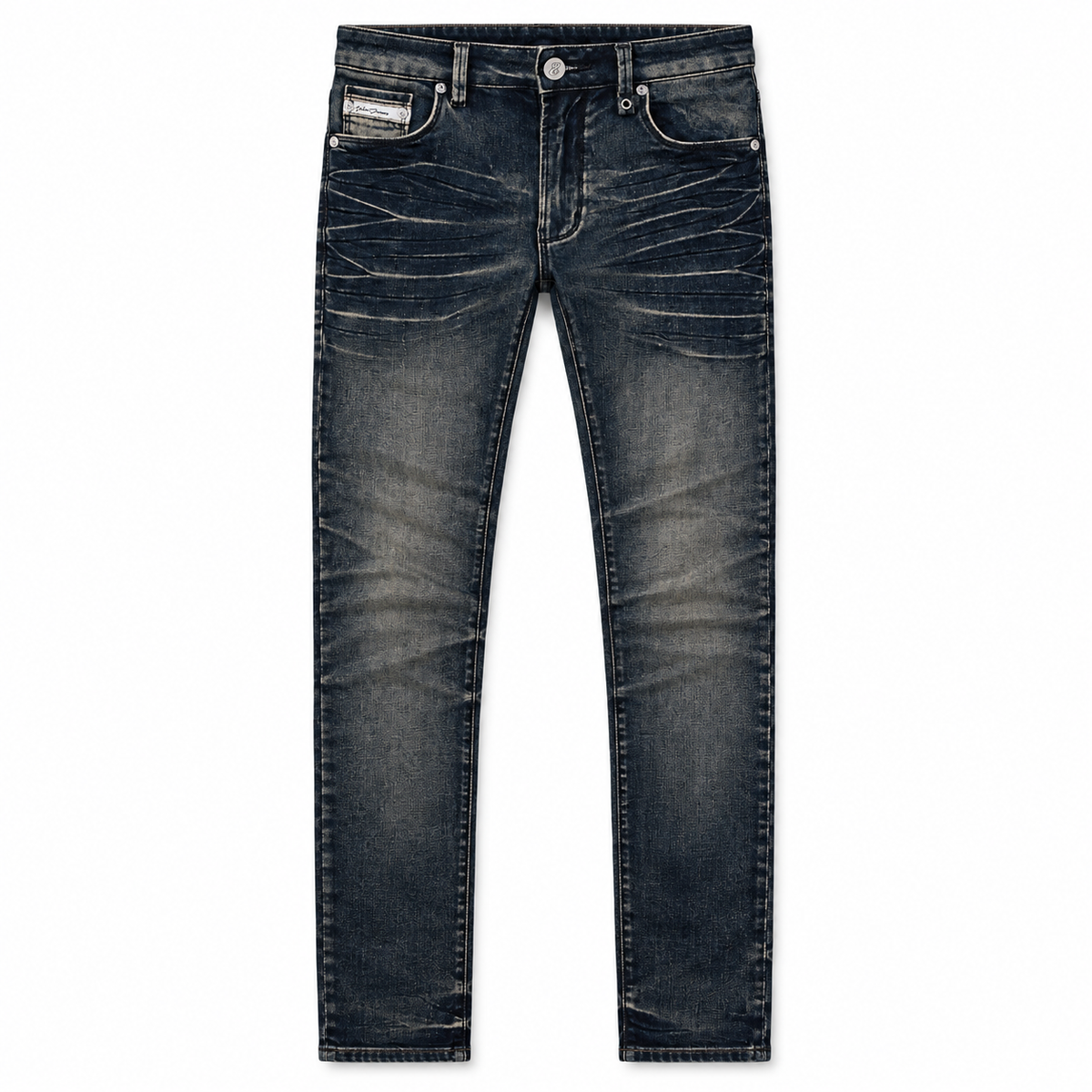 OCHO SLATE GREY JEANS, front flat lay on white background