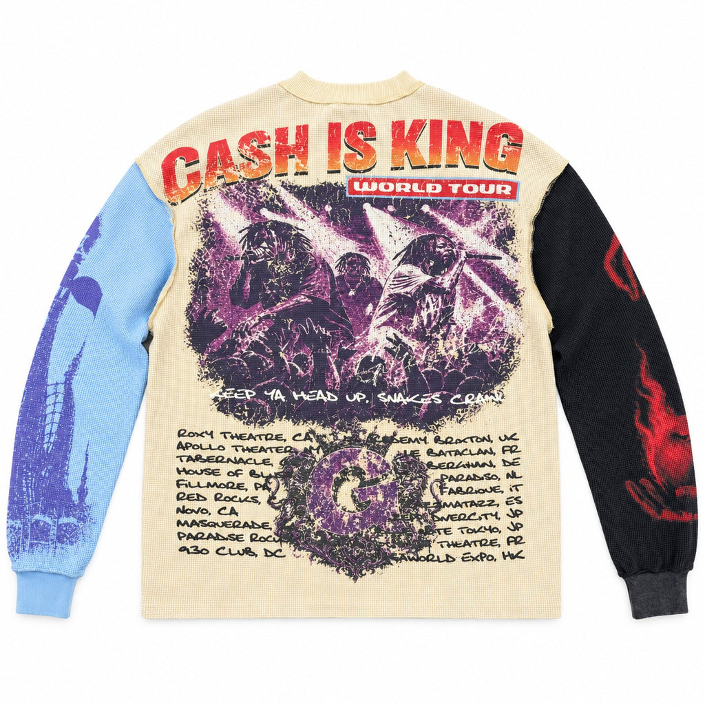 GFTD LA Cash King Mink Long Sleeve Tee - back view