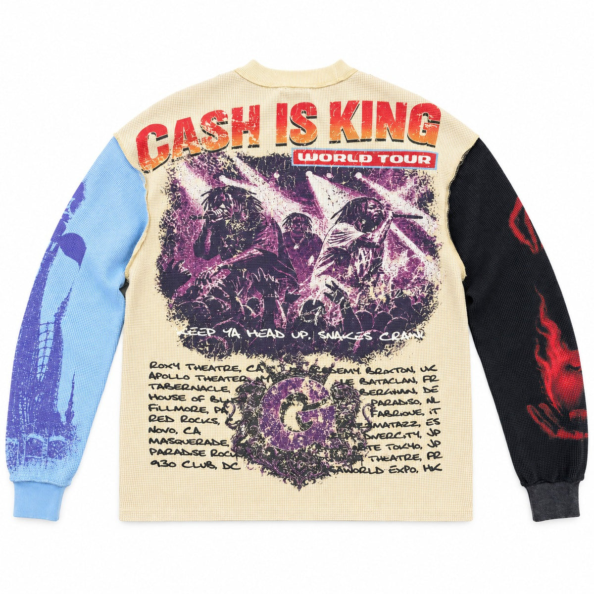 GFTD LA Cash King Mink Long Sleeve Tee - back view