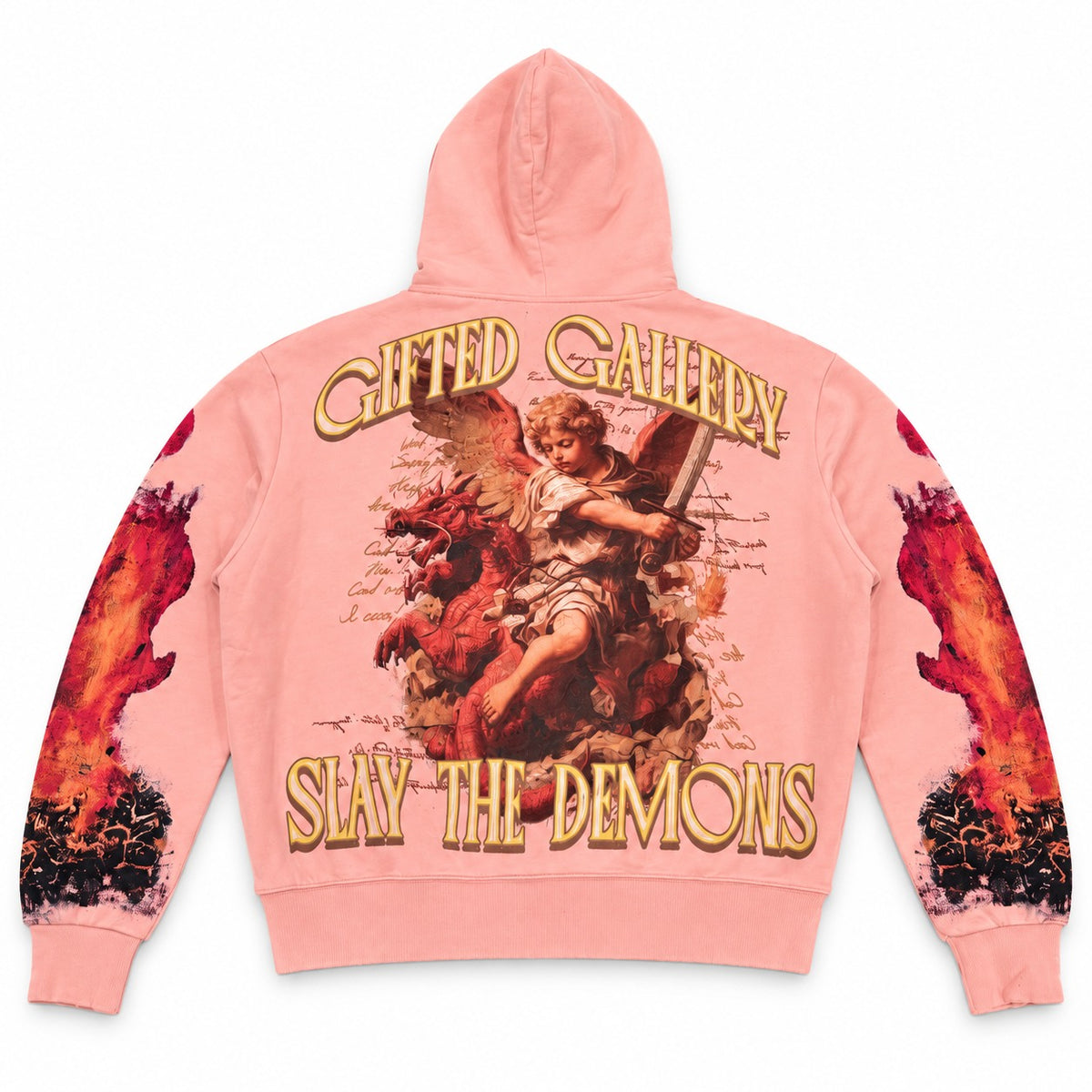GFTD LA Demon Slayer Pink Hoodie - back view