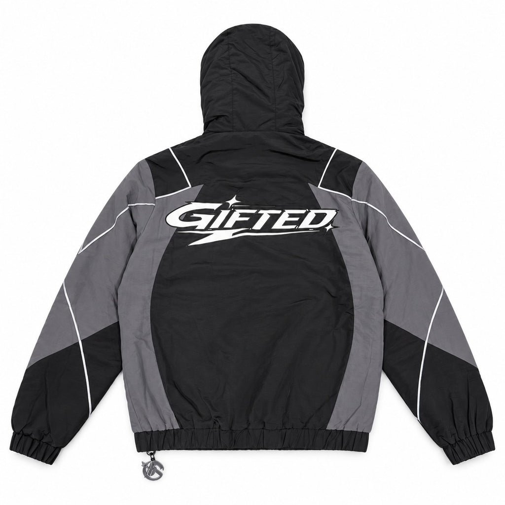 GFTD LA Gifted Storm Black Hooded Jacket - back view
