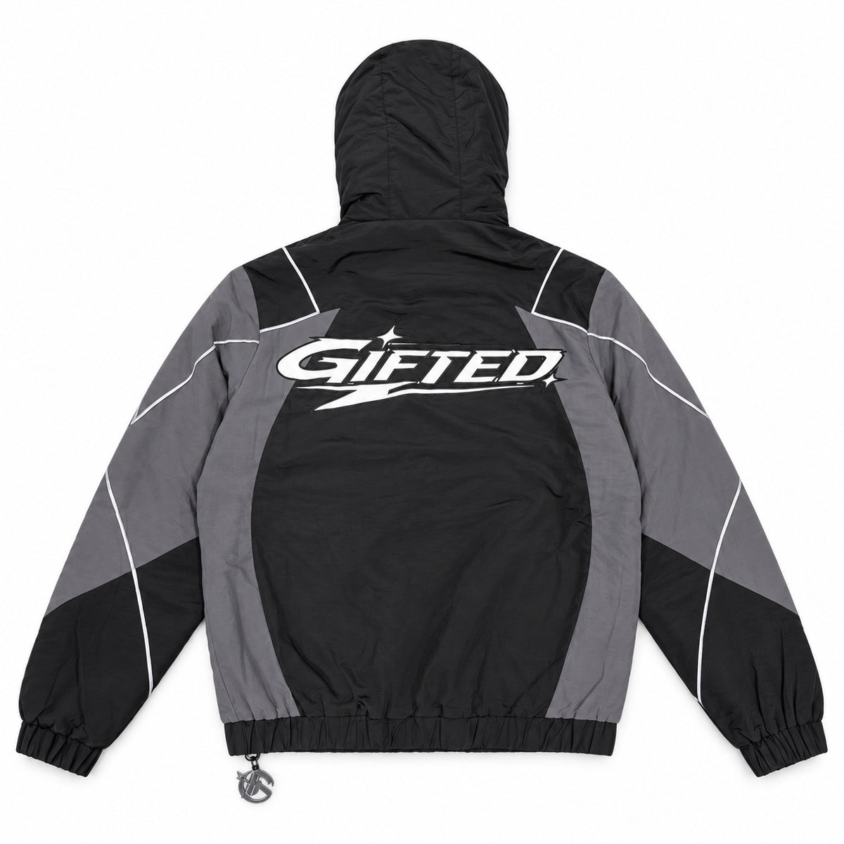 GFTD LA Gifted Storm Black Hooded Jacket - back view
