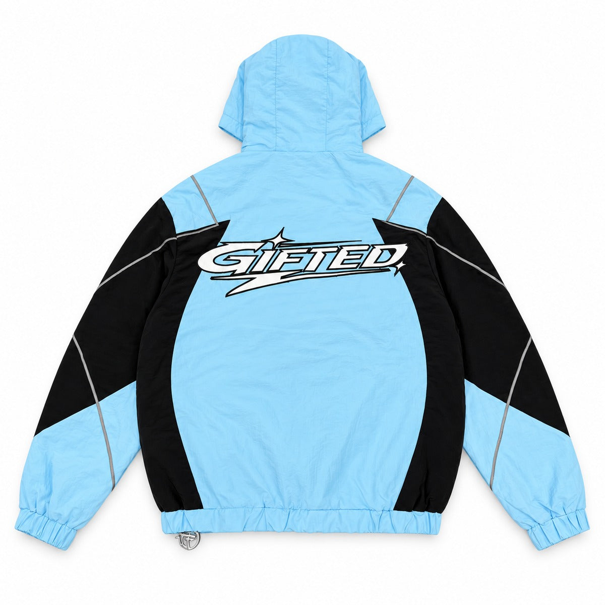 GFTD LA Gifted Storm Blue Hooded Jacket - back view
