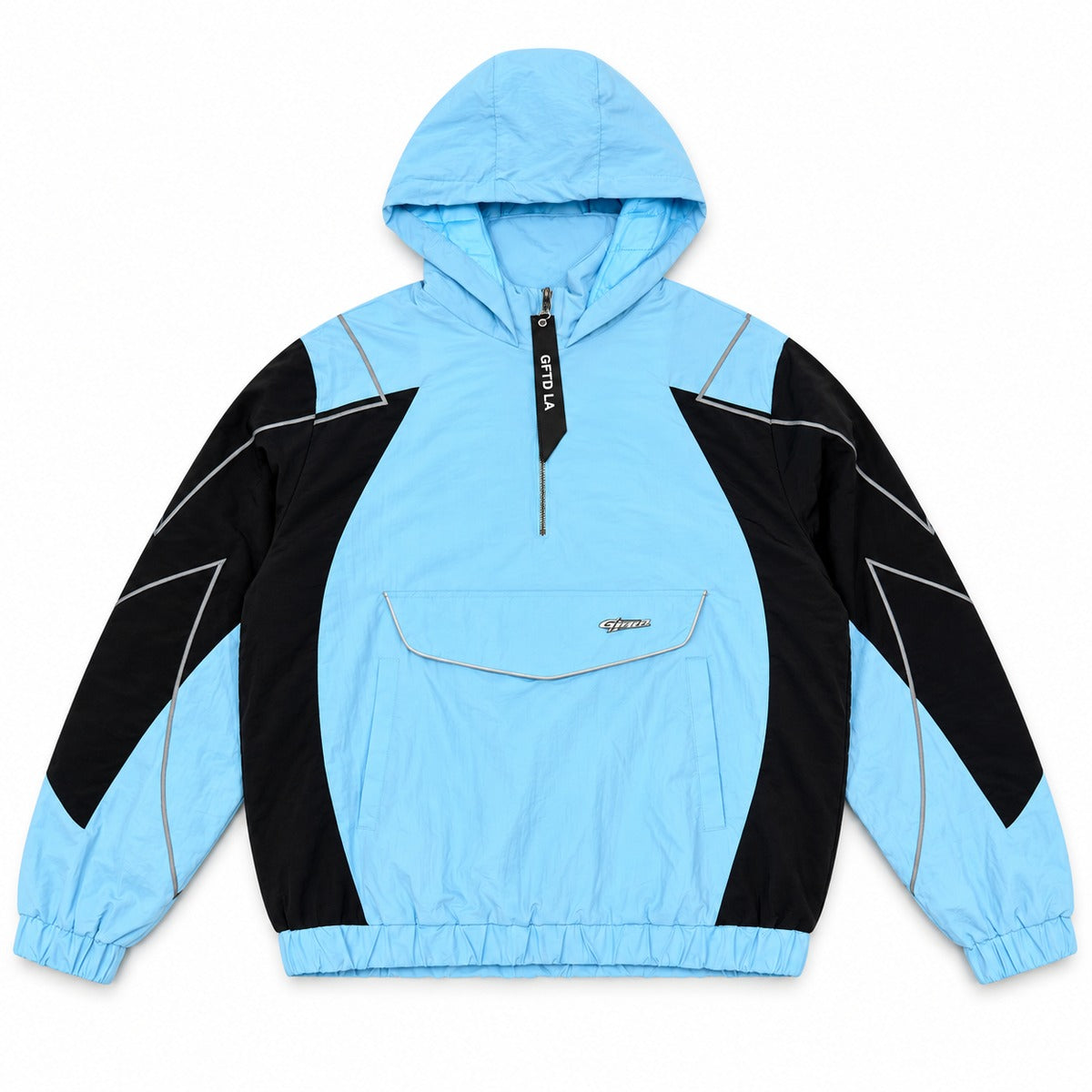 GFTD LA Gifted Storm Blue Hooded Jacket - front view