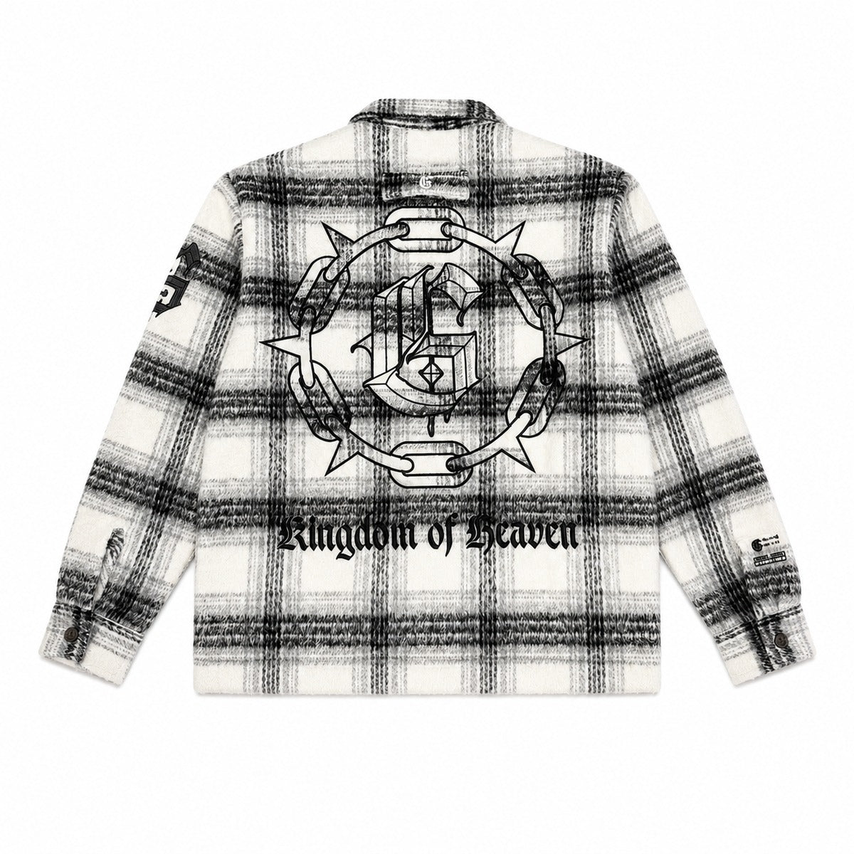 GFTD LA Kingdom Black Plaid Jacket - back view
