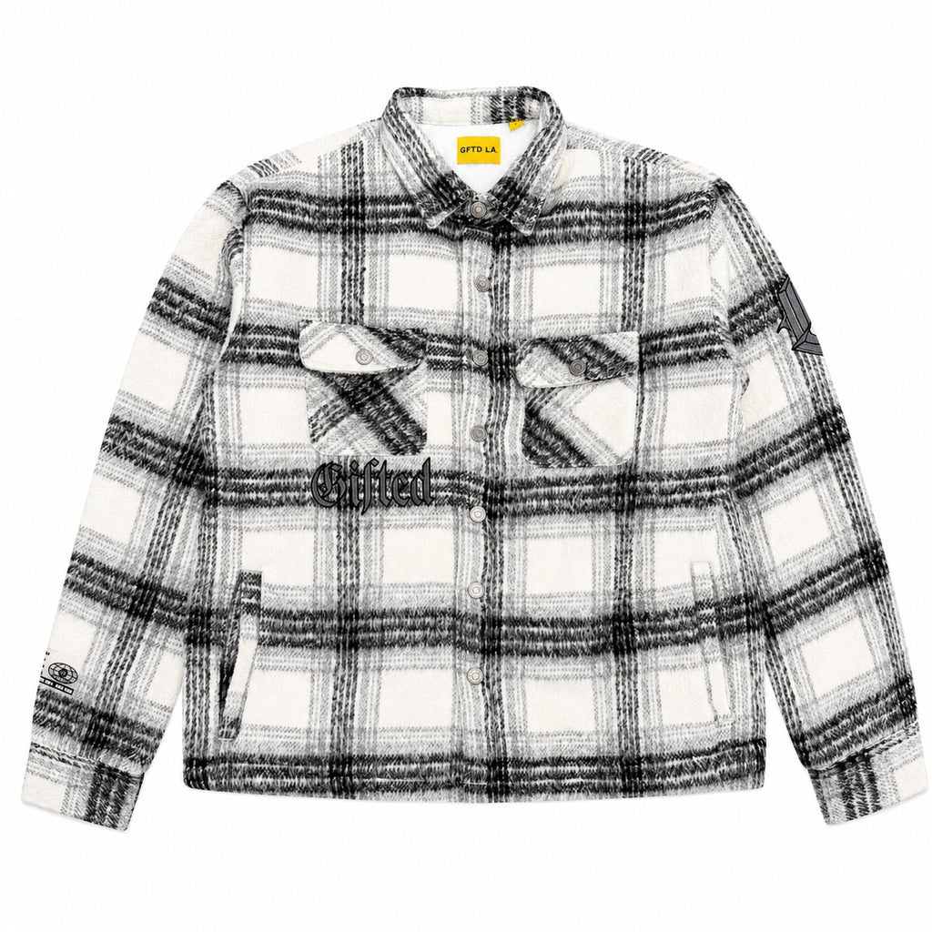 GFTD LA Kingdom Black Plaid Jacket - front view