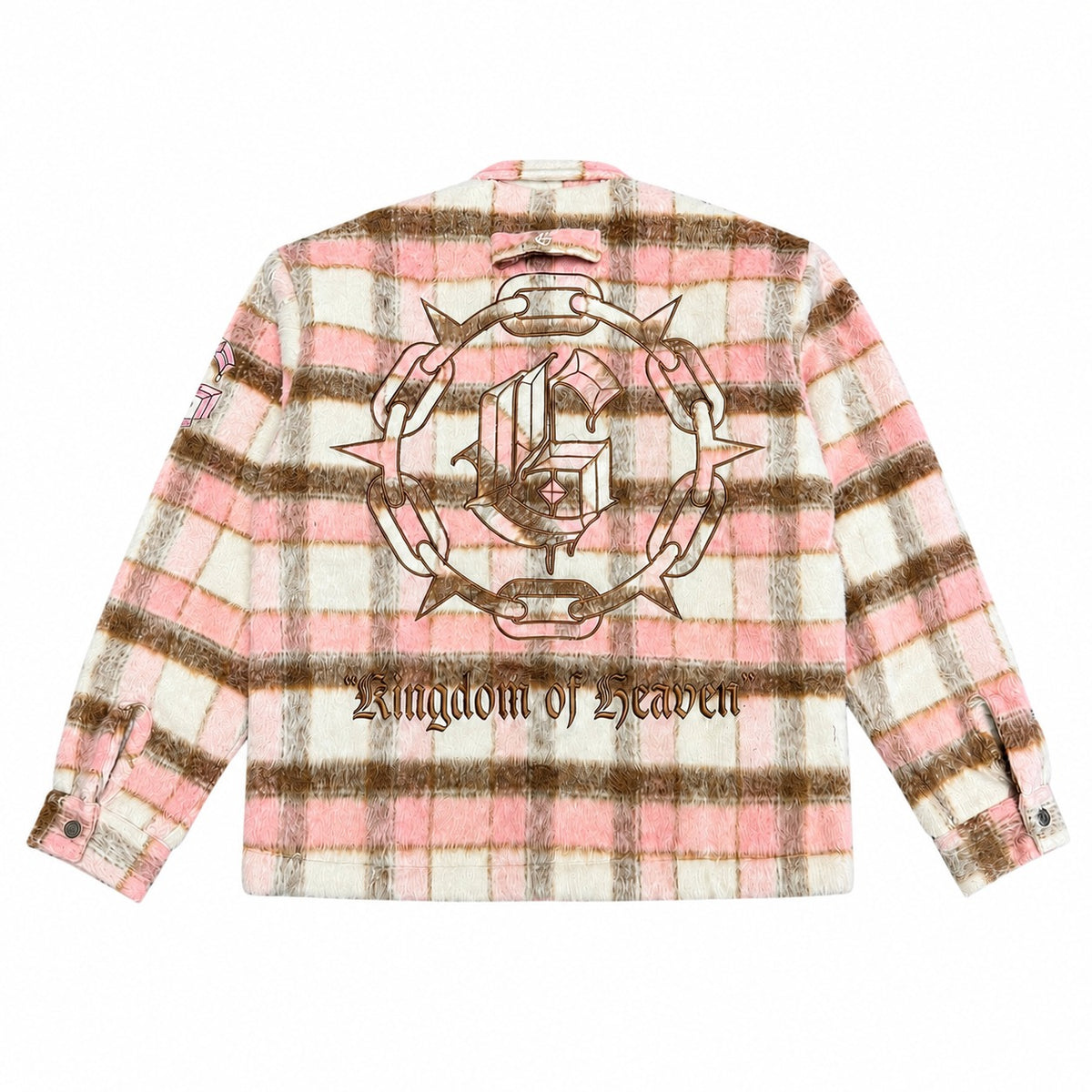 GFTD LA Kingdom Pink Plaid Jacket - back view