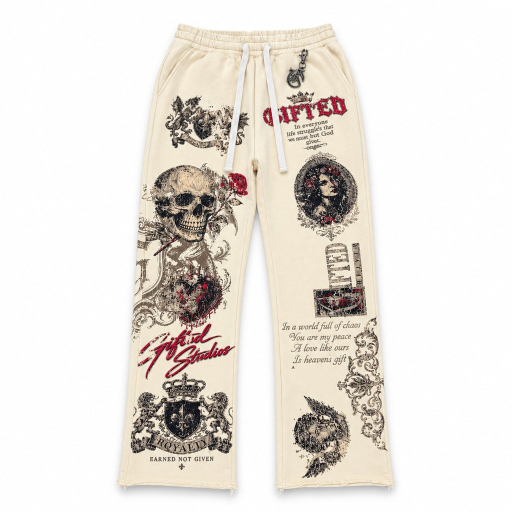 GFTD LA World of Chaos Cream Pants - front view
