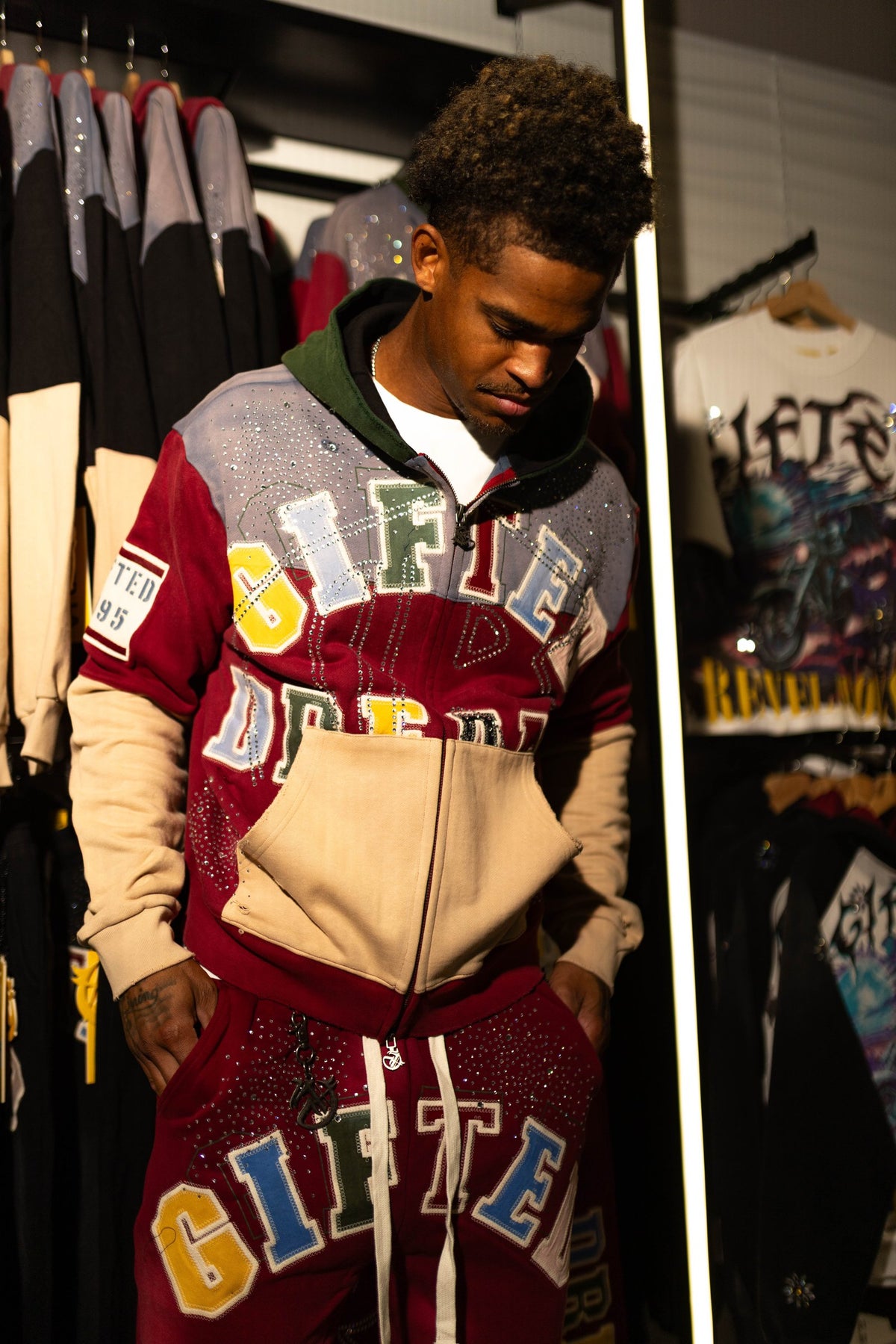 GFTD red varsity set at Icon