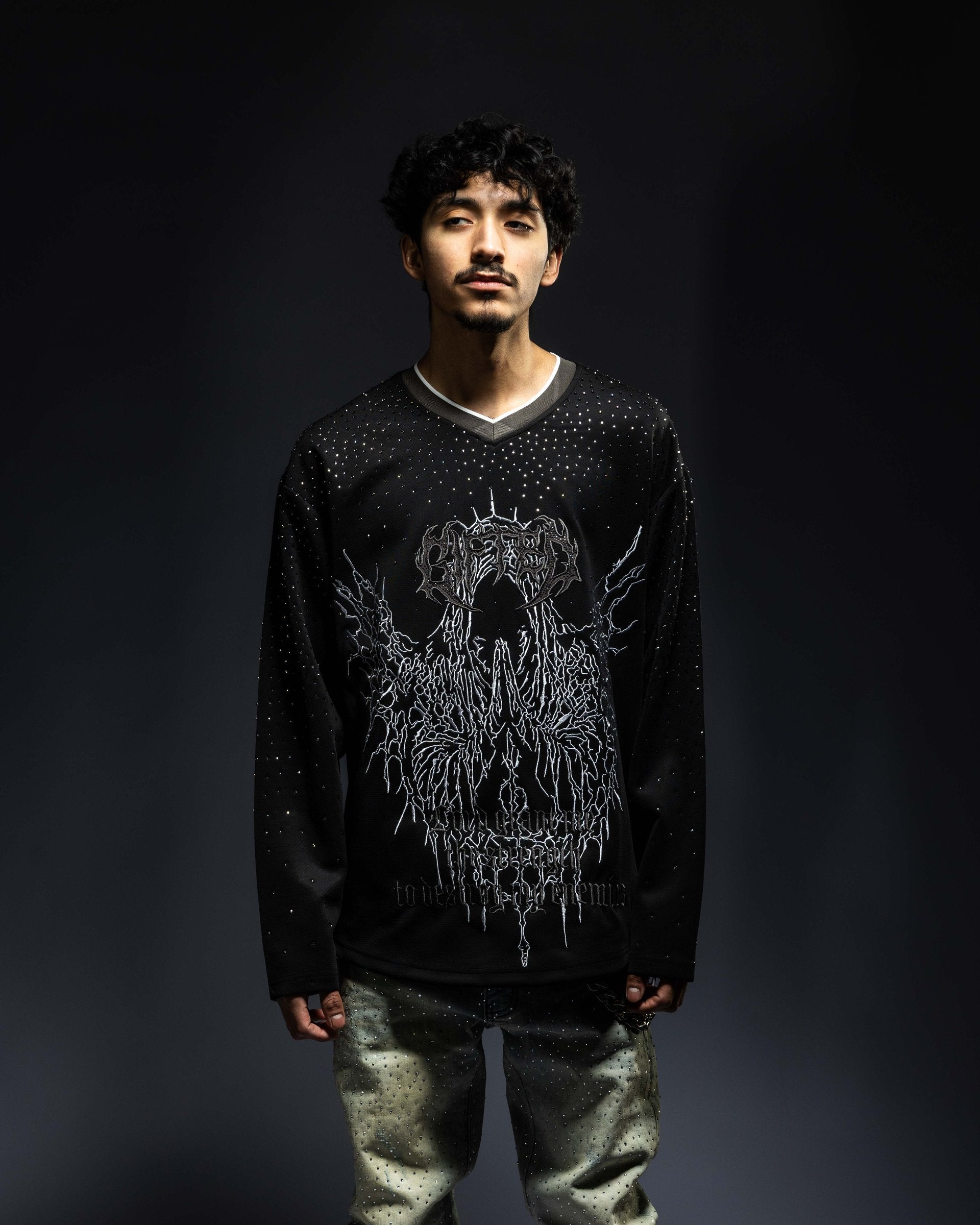 GFTD black graphic knit