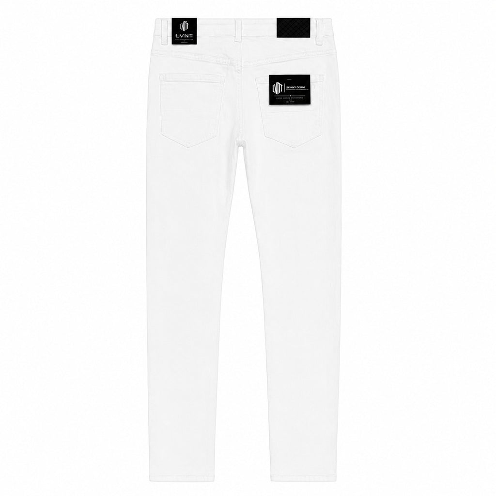LVNT White Skinny Jeans - back view
