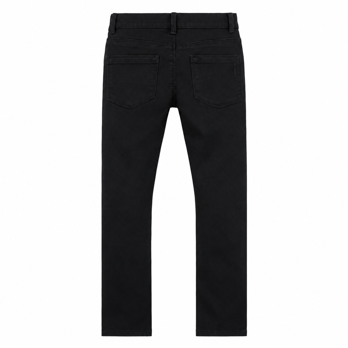 icon rta kids benson multi cross skinny jeans black back