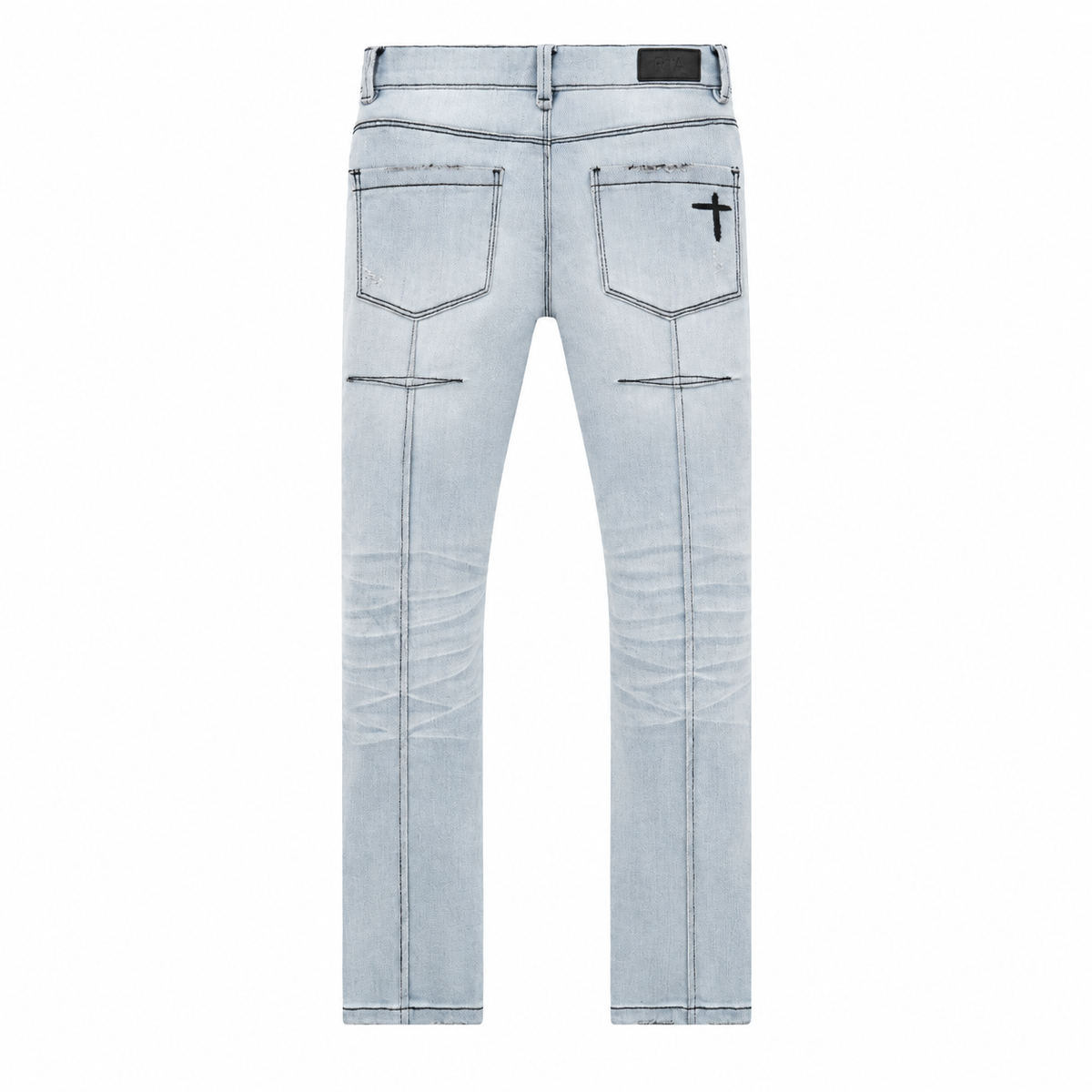 icon rta kids carlo skinny jeans blue back