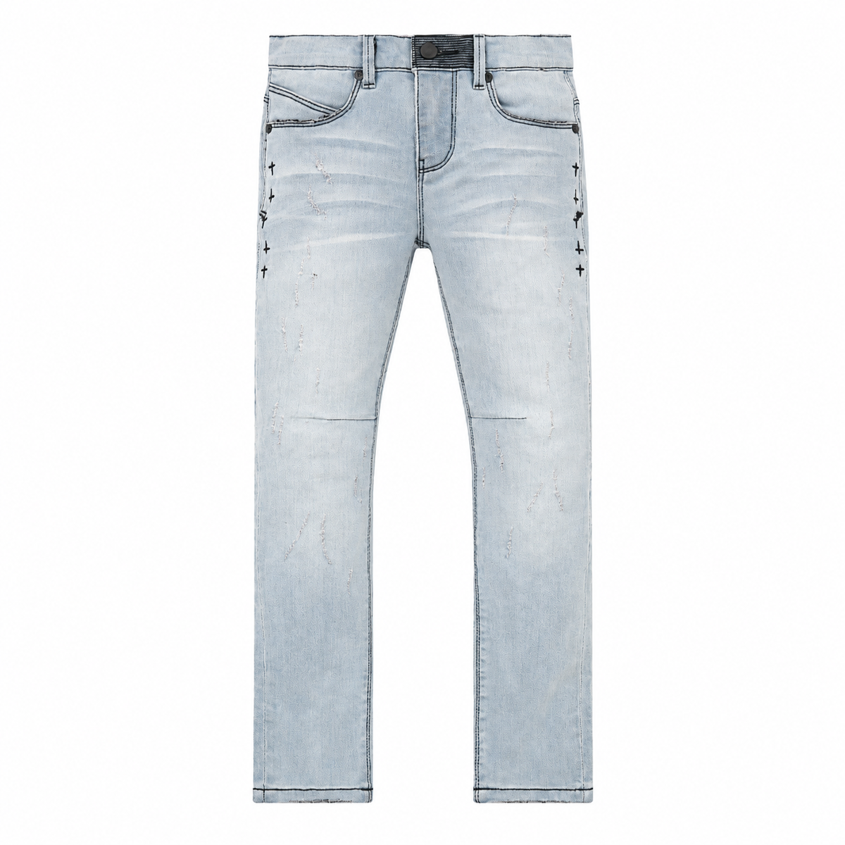 icon rta kids carlo skinny jeans blue front