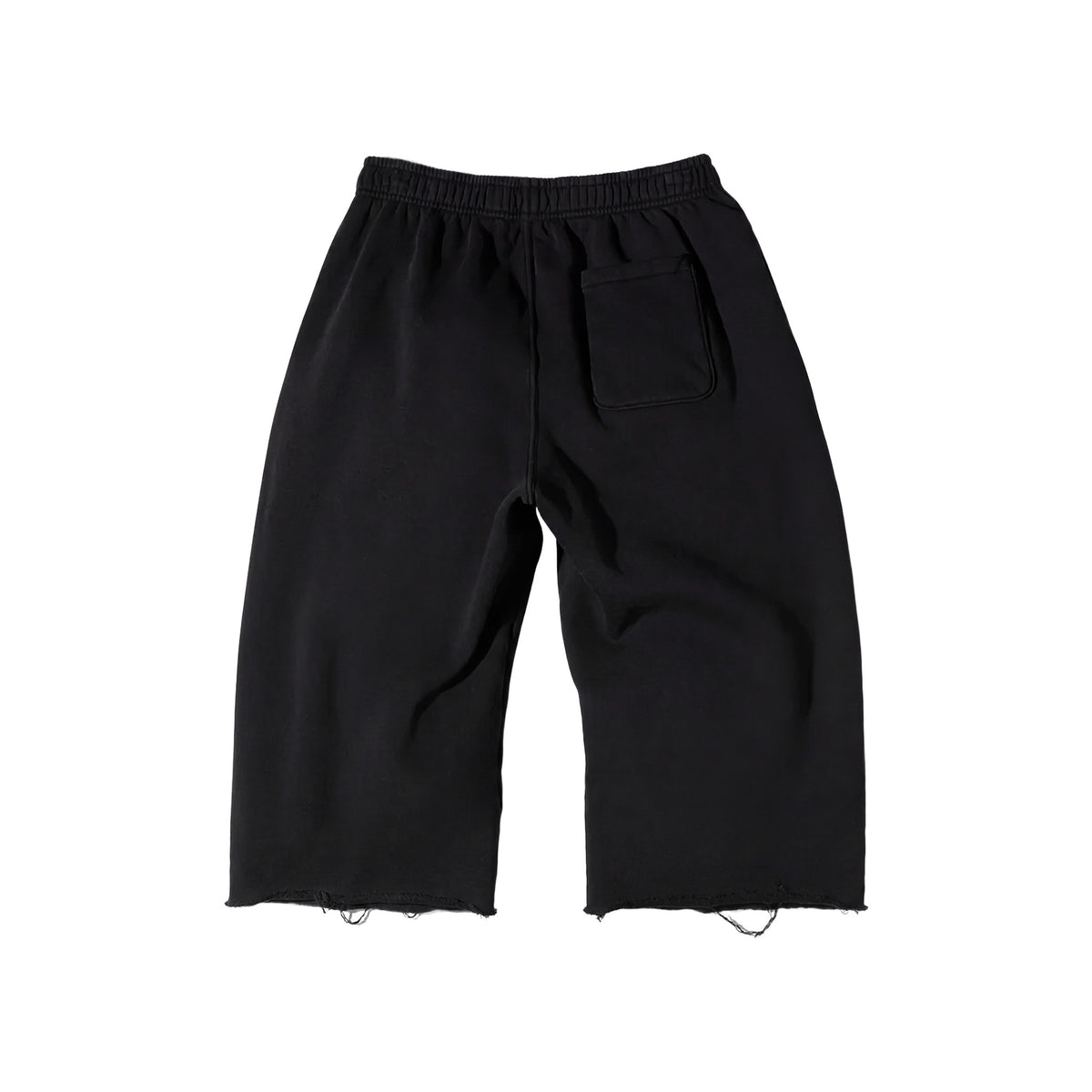 LONELY HEARTS CLUB ART DIVISION PREMIUM LONG SHORTS - BLACK - Back flat lay