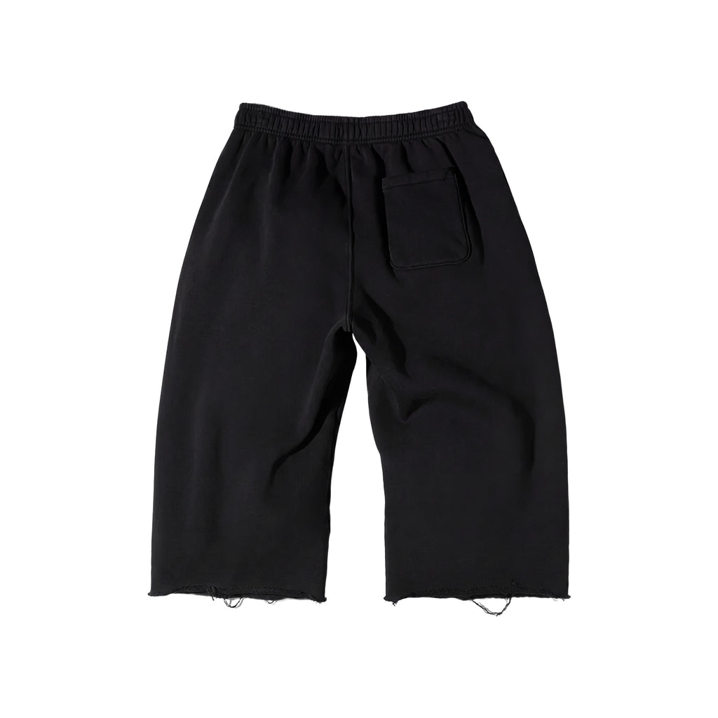 LONELY HEARTS CLUB LONELY HEARTS PREMIUM LONG SHORTS - BLACK - Back flat lay
