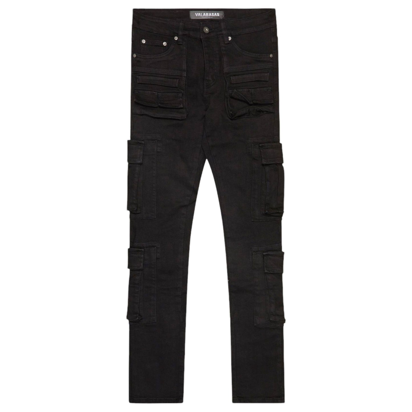 VALABASAS|  "General" Black Washed Skinny Pant