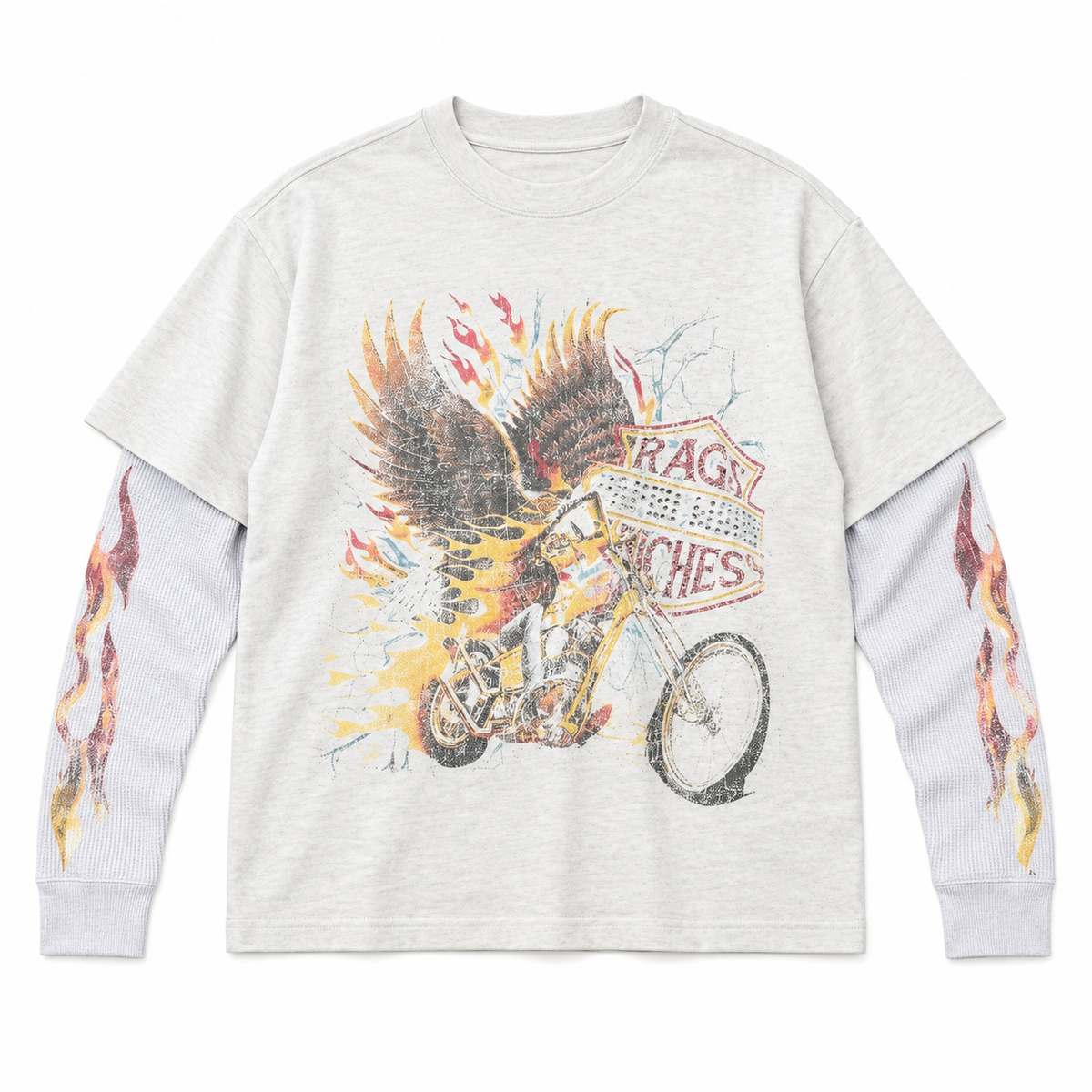 PAPER MONEY | EAGLE RIDE LAYERED THERMAL - OFF WHITE