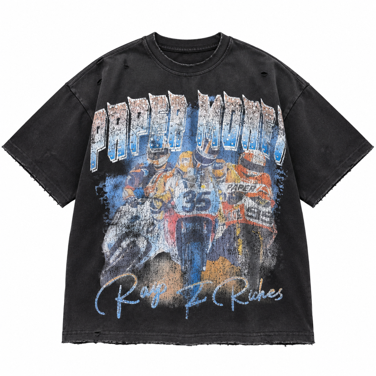 PAPER MONEY | POLE POSITION TEE - BLACK