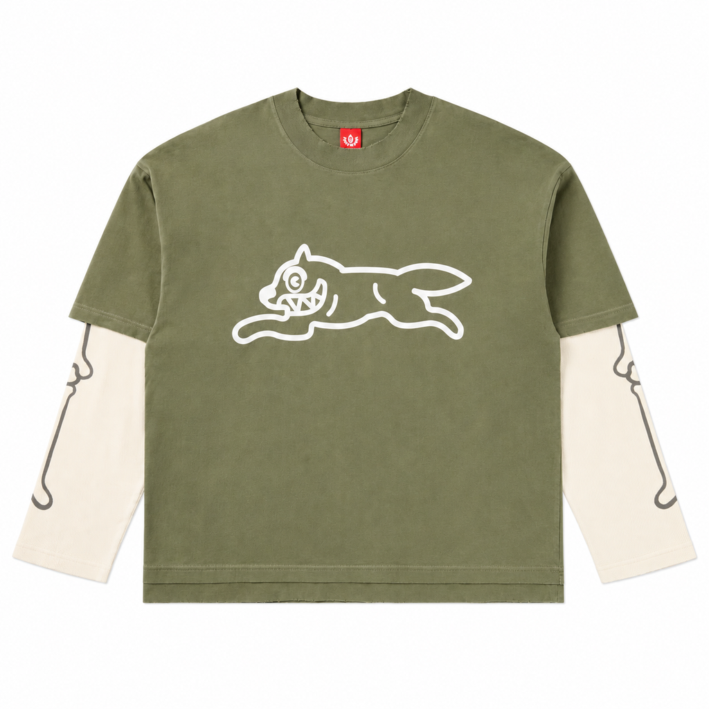 BONES LS KNIT FOUR LEAF CLOVER - front flat lay on white