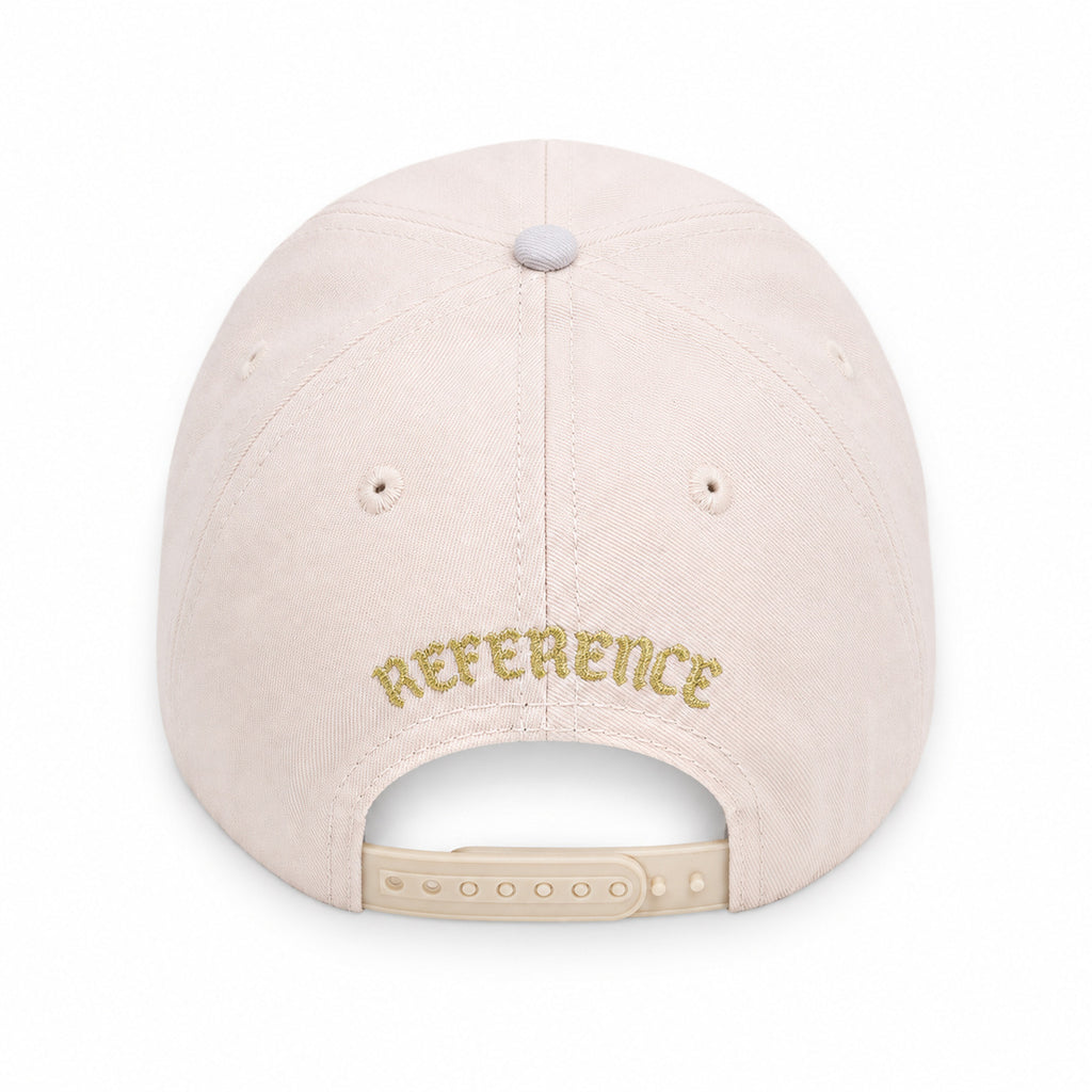 Paradise LA Snapback Hat - Cream/Silver back view