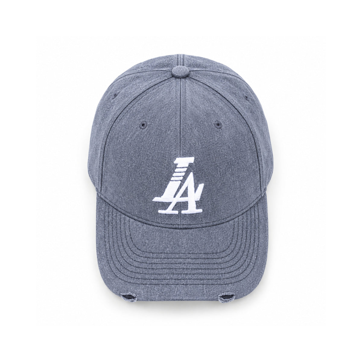 Paradise LA Snapback Hat - Washed Gray front view