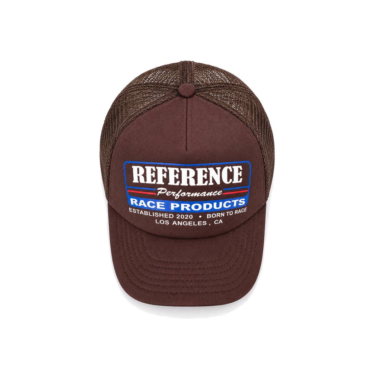Performance Trucker Hat - Brown front view