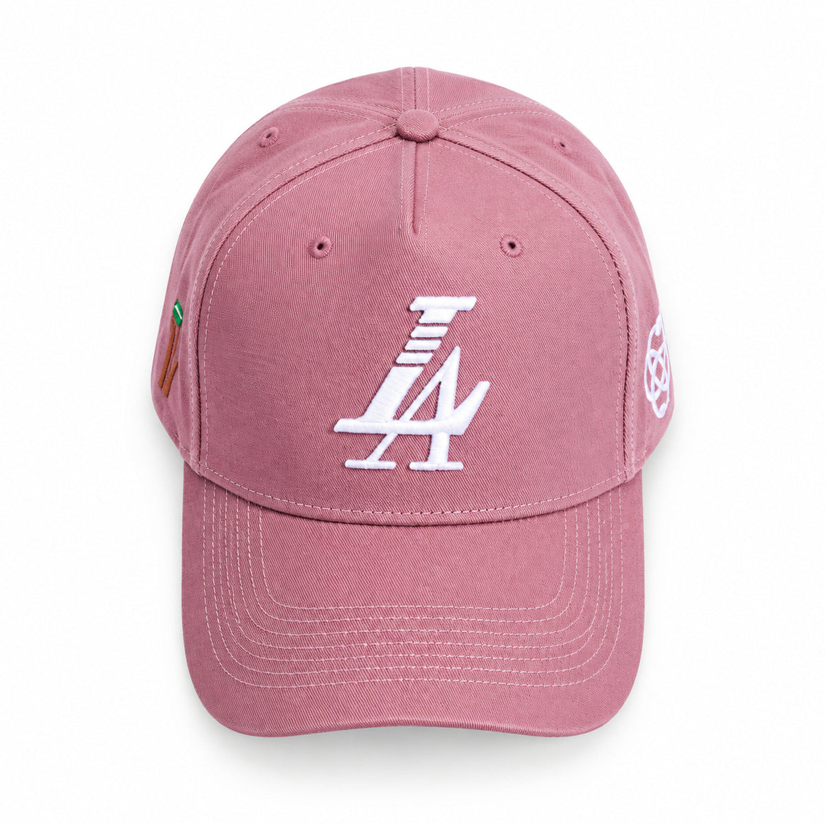 Paradise LA Snapback Hat - Nude Pink front view