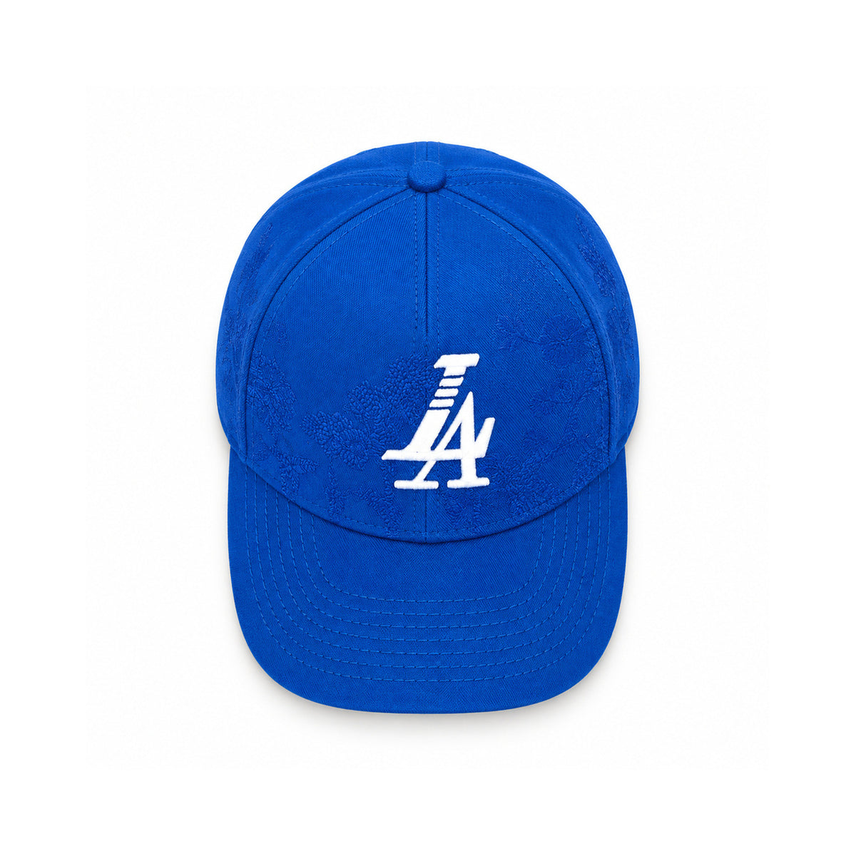 Paradise LA Tonal Floral Snapback Hat - Royal front view