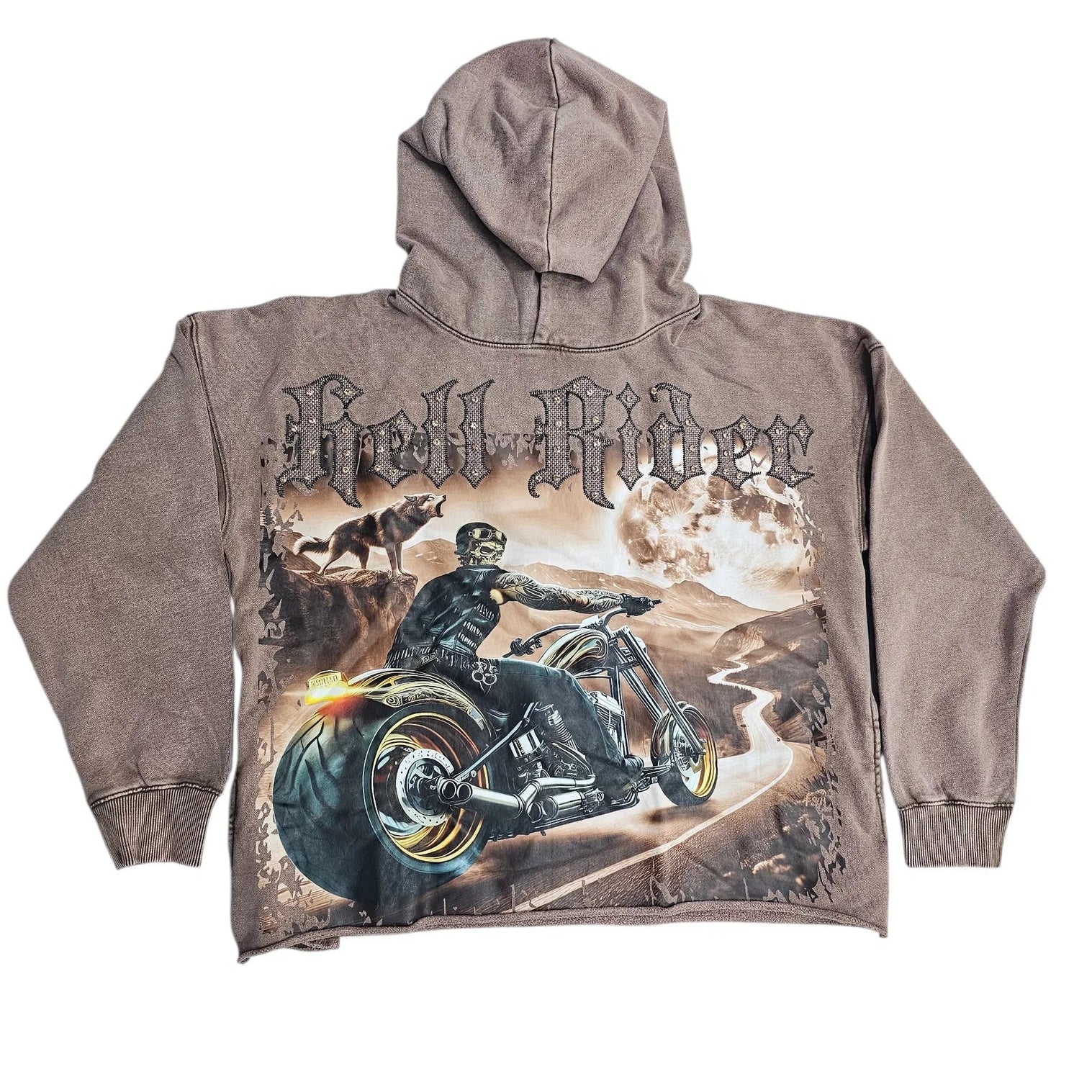 FOCUS| KIDS HELL RIDER HOODIE MOCHA