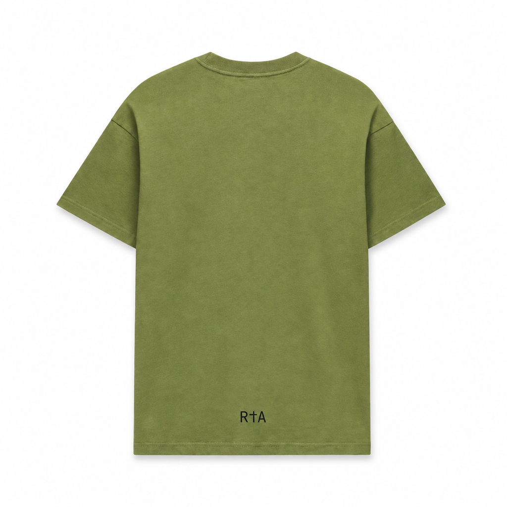 COLIN OVERSIZED TEE OIL GREEN MONEY