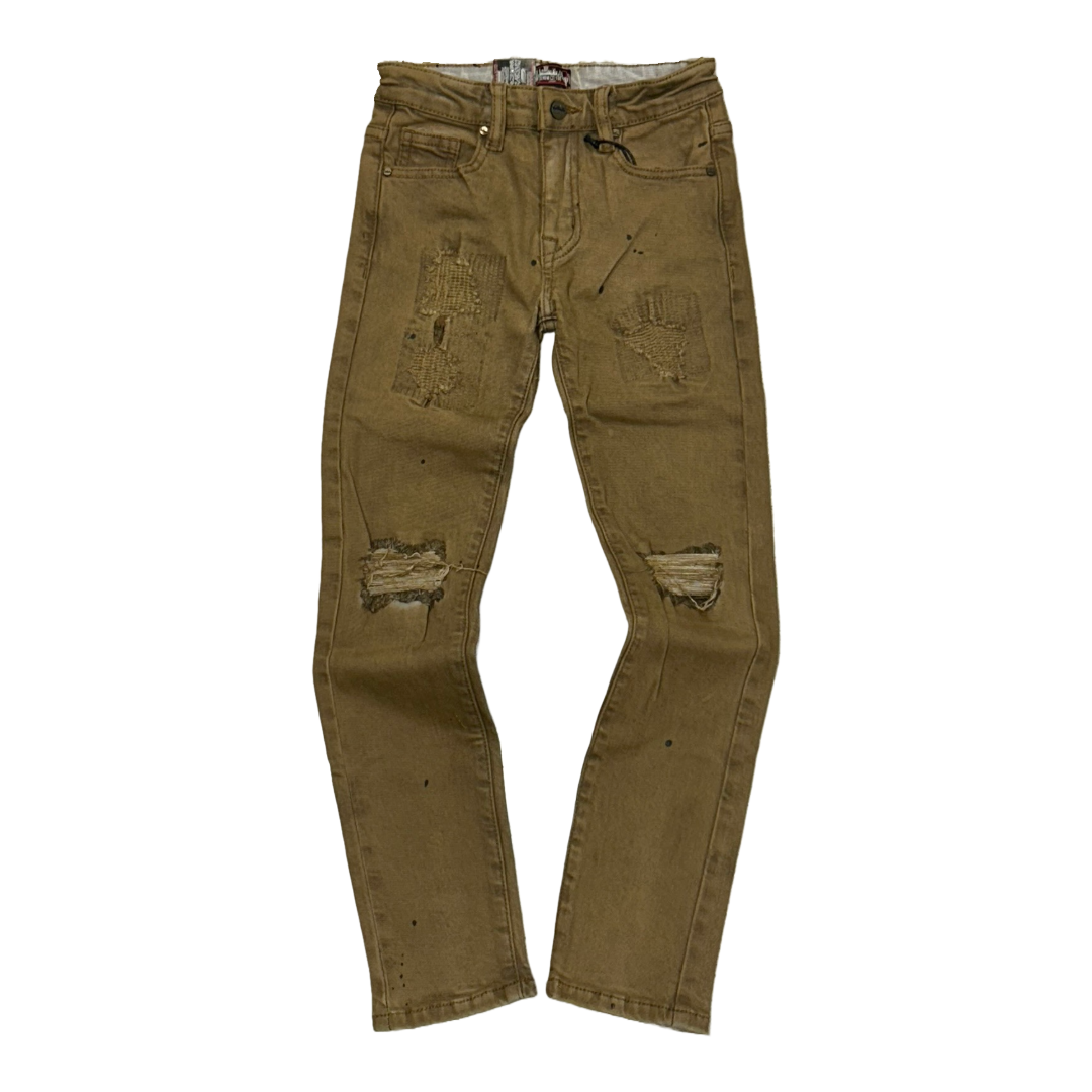 DENIMiCITY| Kid's Knee Gold Mechanic Jeans