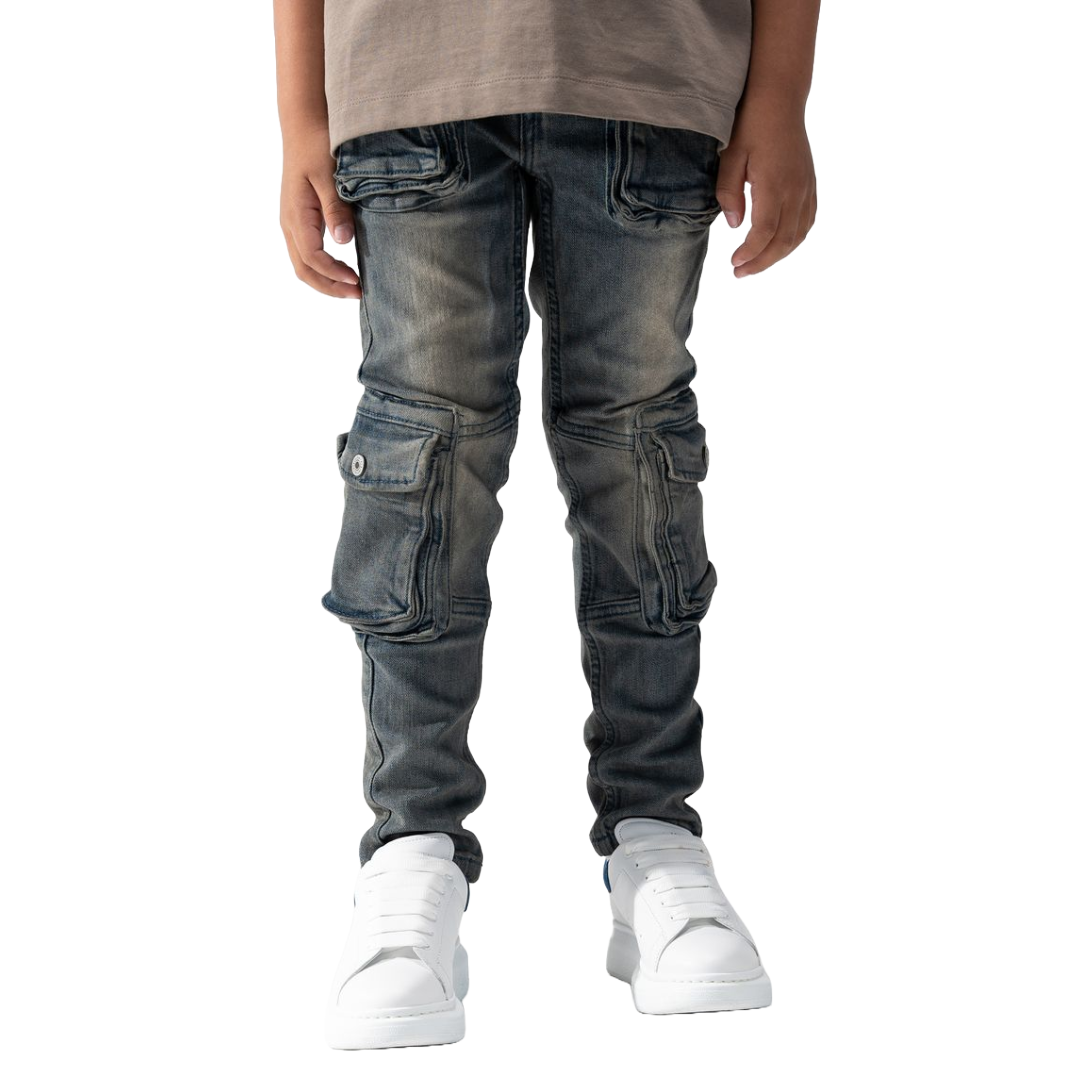 SERENEDE| Kid’s “Meteorite” Cargo Jeans