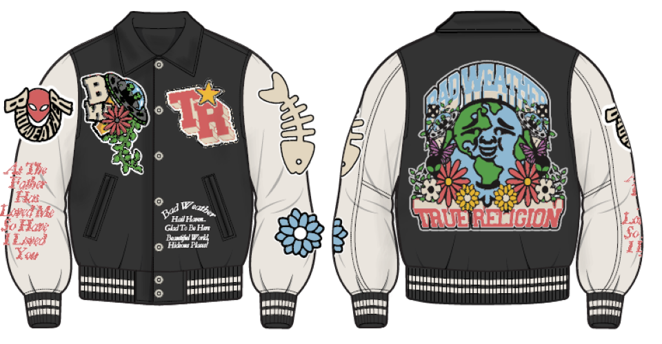 TRUE RELIGION|  BWXTR Varsity Jacket