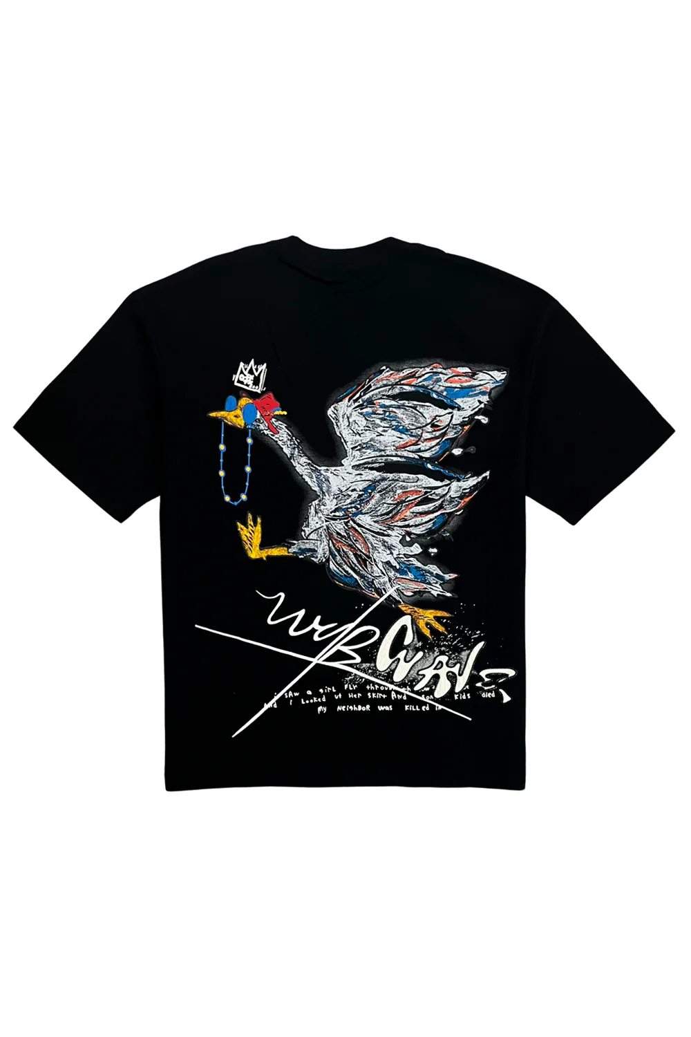 RAWYALTY| Black Label "Bird Chain" Tee