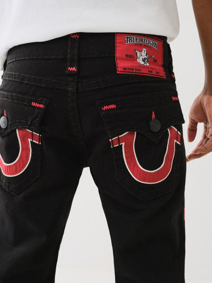 TRUE RELIGION| Ricky Big T Flap Straight Jeans