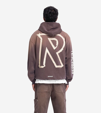 REPRESENT| Masking Tape Initial Hoodie