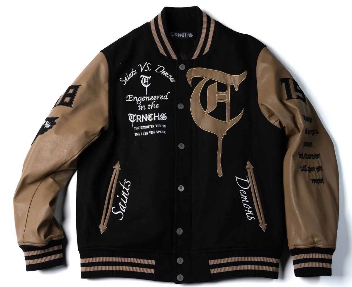 TRNCHS| "SAINT VS. DEMONS" Varsity Jacket