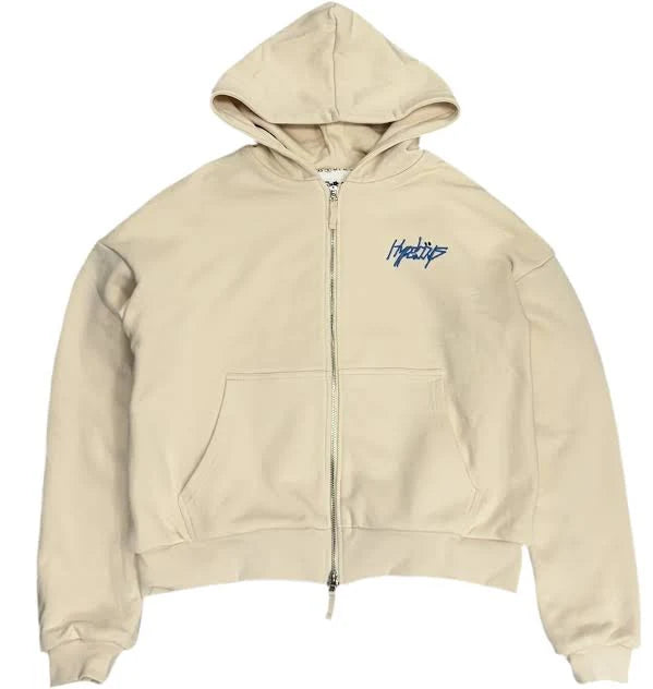 HYPEBOYS| Signature Double Layer Hoodie Cream